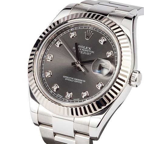 rolex datejust ii 116334 stahl|rolex 116334 diamond.